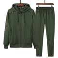 2 Pieces Suits Hoodies Jogger Men Winter Sportwear Sets Hooded Jackets Pants Hip Hop Sports Tracksuit Men's Clothing Large Sizes