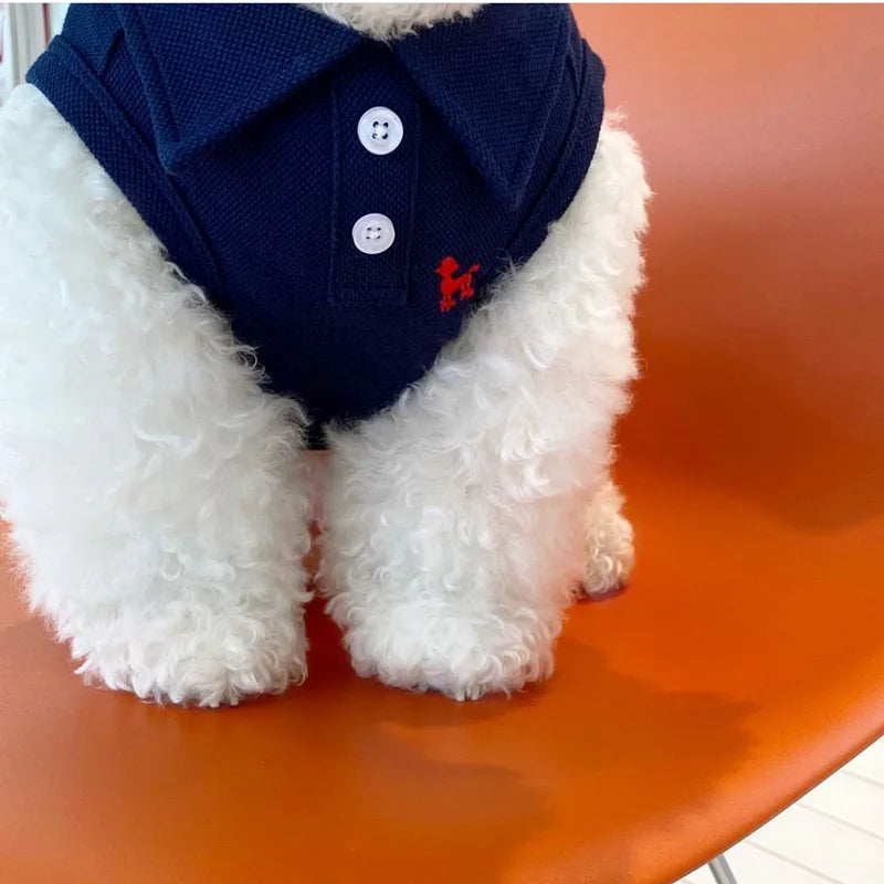 Dog Polo Shirts Cotton Solid Dog Vest Summer Puppy Clothes for Small Dog Pet T Shirt Chihuahua Bichon Dog Hoodies Cat Clothing