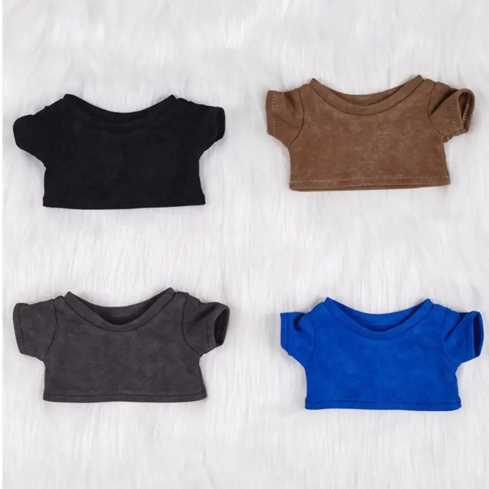 10/15/20cm Cotton Doll Clothes Elastic Mini Clothes Idol Doll Outfit Hoodies T-shirt Sweaters Fashion Style Toys Accessories