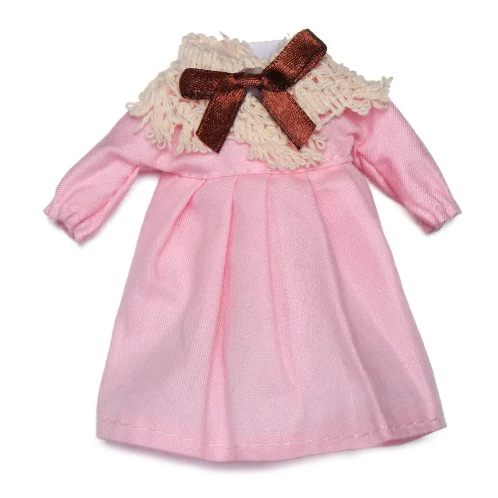 16cm Doll Clothes Cute Princess Dress For 1/8 BJD Doll Tops T-shirt Hoodies Jeans Pants Suit Lace Knitted Sweater Skirt Toy Gift