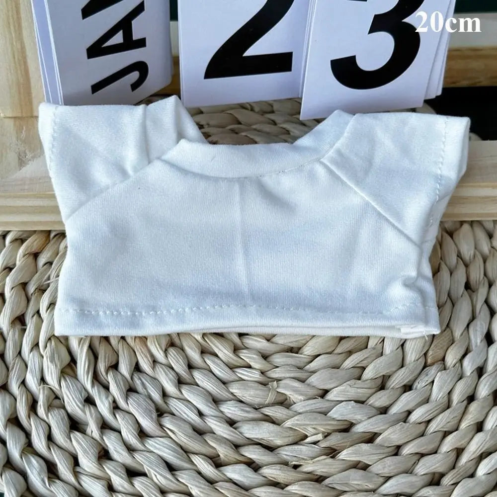 10/15/20cm Cotton Doll Clothes Elastic Mini Clothes Idol Doll Outfit Hoodies T-shirt Sweaters Fashion Style Toys Accessories