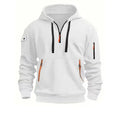 New Men's Zip-Up Color Block Hoodie with Casual Stylish & Durable Fall/Winter Top Raglan Sleeves Hoodies Sweatshirt MaleNew Men'