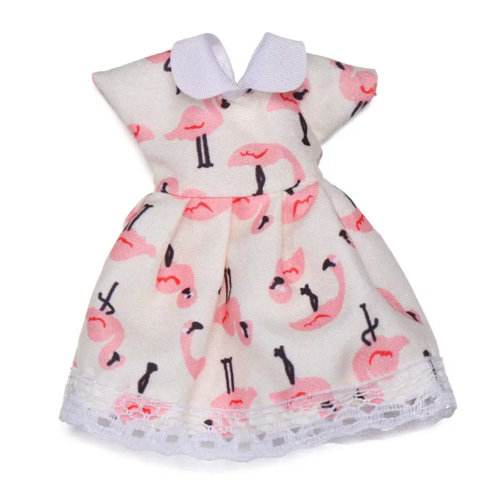 16cm Doll Clothes Cute Princess Dress For 1/8 BJD Doll Tops T-shirt Hoodies Jeans Pants Suit Lace Knitted Sweater Skirt Toy Gift
