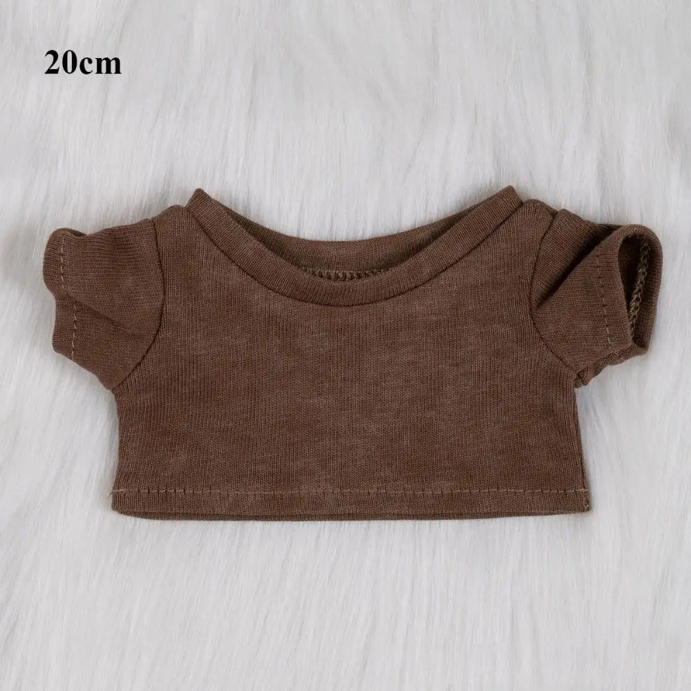 10/15/20cm Cotton Doll Clothes Elastic Mini Clothes Idol Doll Outfit Hoodies T-shirt Sweaters Fashion Style Toys Accessories