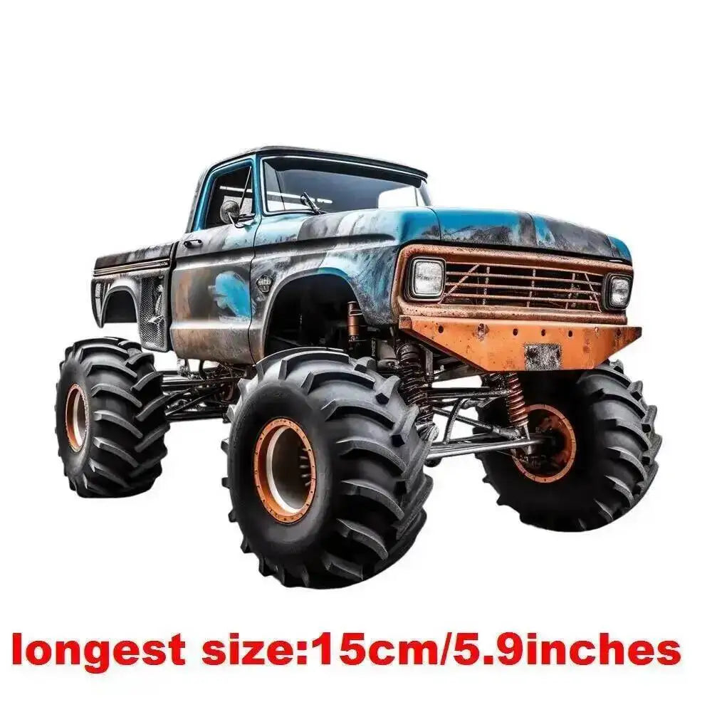 Car, Sports Car, Off-road Vehicle DTF Thermo Sticker Decals Heat Transfer On Clothes Iron On Patch For Hoodies Press Printing