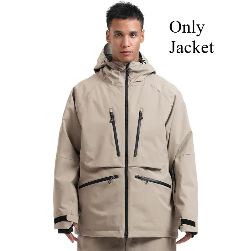 New Multi Functional Unisex Skiing Jackets Outdoor Sport Waterproof Ski Coats Winter Insulated Snow Coat Mountain Men Hoodies