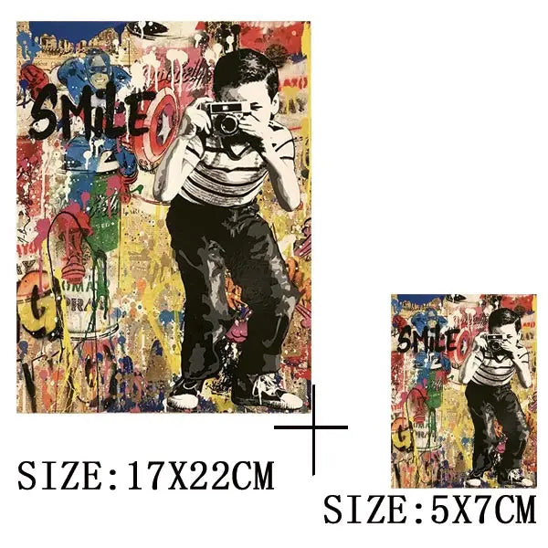 Funny Graffiti Iron On Transfer For Clothing DIY Retro Heat Sticker On T-shirt Hoodies Exquisite Pictures Patches On Clothes