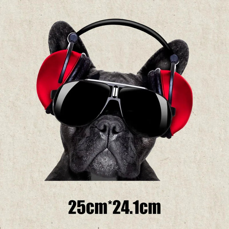 Fashion Animal on the rock DTF Thermo Sticker Decals Heat Transfer On Clothes Iron On Patch For Hoodies Press Print Man & Woman