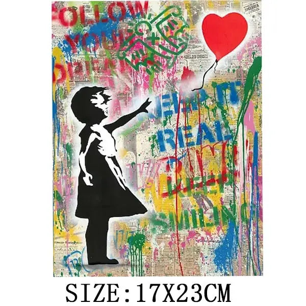 Funny Graffiti Iron On Transfer For Clothing DIY Retro Heat Sticker On T-shirt Hoodies Exquisite Pictures Patches On Clothes
