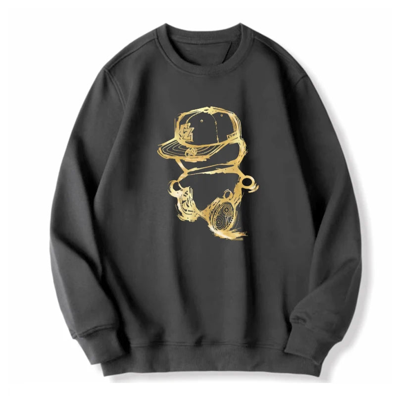 Casual Fashion Men's O-Neck Hoodies Plus Size 1XL-7XL Spring Autumn Soft Long Sleeved Tops Outdoor Pullover Wear Male Clothing