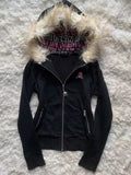 Grunge Zipper Sweatshirts Vintage Gothic Coats Harajuku Streetwear Y2k Jackets with Hooded Women Subculture Hoodies Cross Skull