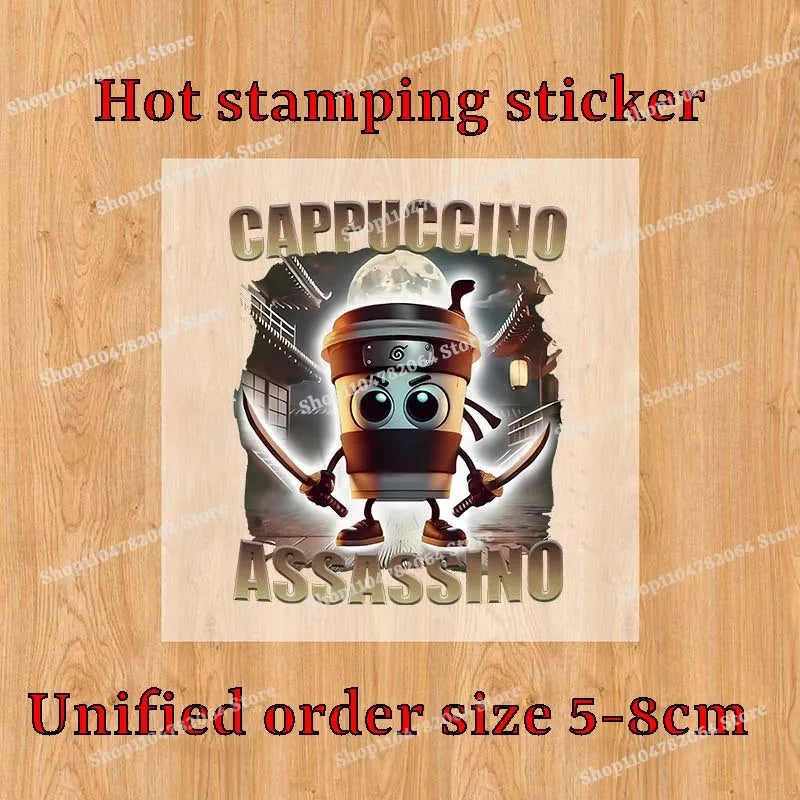 Italian Brainrot Animals Pullover Hoodies Cappuccino Assassino Lamb Fleece Kid Sweatshirt Sahur Anime Cartoons Clothes Tops Gift