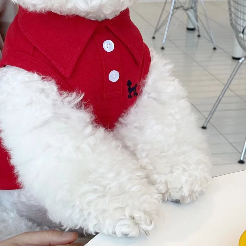 Dog Polo Shirts Cotton Solid Dog Vest Summer Puppy Clothes for Small Dog Pet T Shirt Chihuahua Bichon Dog Hoodies Cat Clothing