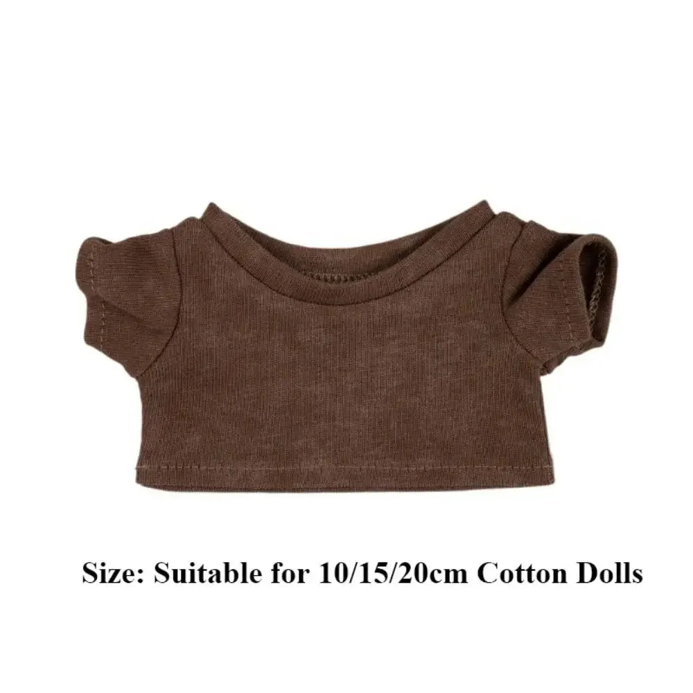 10/15/20cm Cotton Doll Clothes Elastic Mini Clothes Idol Doll Outfit Hoodies T-shirt Sweaters Fashion Style Toys Accessories