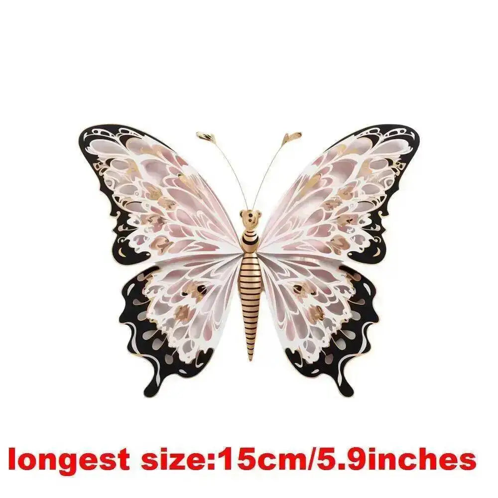 15cm Kids Cartoon Hollow Out Butterfly Dtf Transfers Ready To Press Patches For Clothing T-shirt Hoodies Heat Transfer Stickers