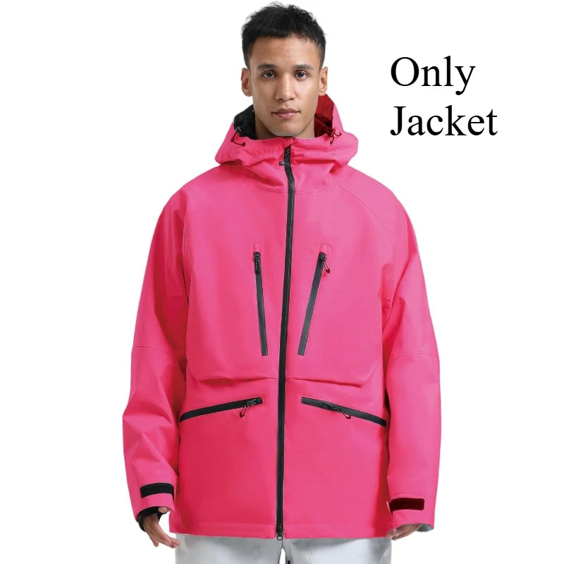 New Multi Functional Unisex Skiing Jackets Outdoor Sport Waterproof Ski Coats Winter Insulated Snow Coat Mountain Men Hoodies