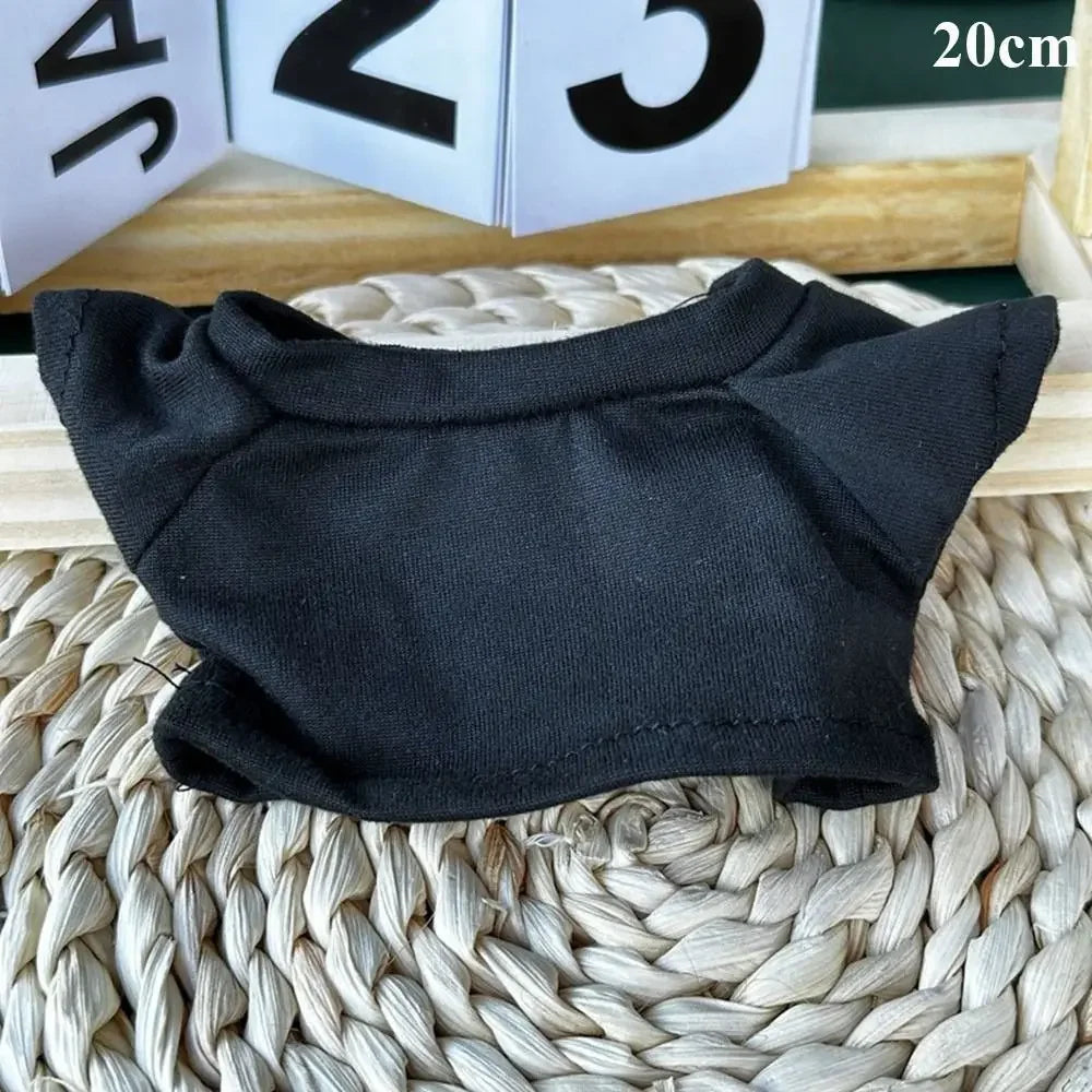10/15/20cm Cotton Doll Clothes Elastic Mini Clothes Idol Doll Outfit Hoodies T-shirt Sweaters Fashion Style Toys Accessories