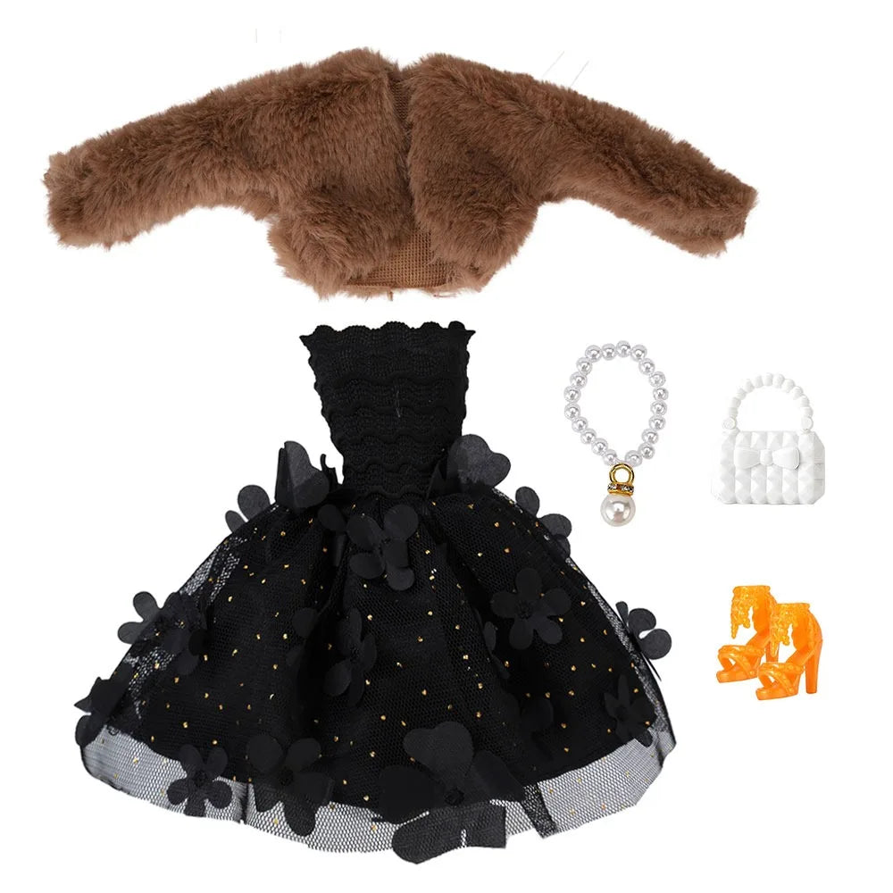 Fashion 30cm Doll Handmade Hoodies Doll Sports Sweatshirt Shorts Skirt Outfits For 1/6 DIY Doll Clothes Accessories