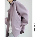 CHIC VEN Women Sweatshirts Hoodies Solid Loose Casual Hooded Female Tops Lady Coat Medium Length Overcoat Spring Autumn 2025