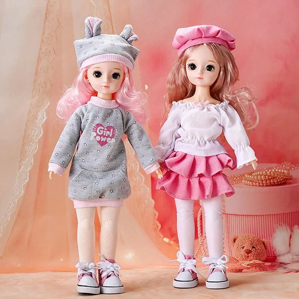 Fashion 30cm Doll Handmade Hoodies Doll Sports Sweatshirt Shorts Skirt Outfits For 1/6 DIY Doll Clothes Accessories