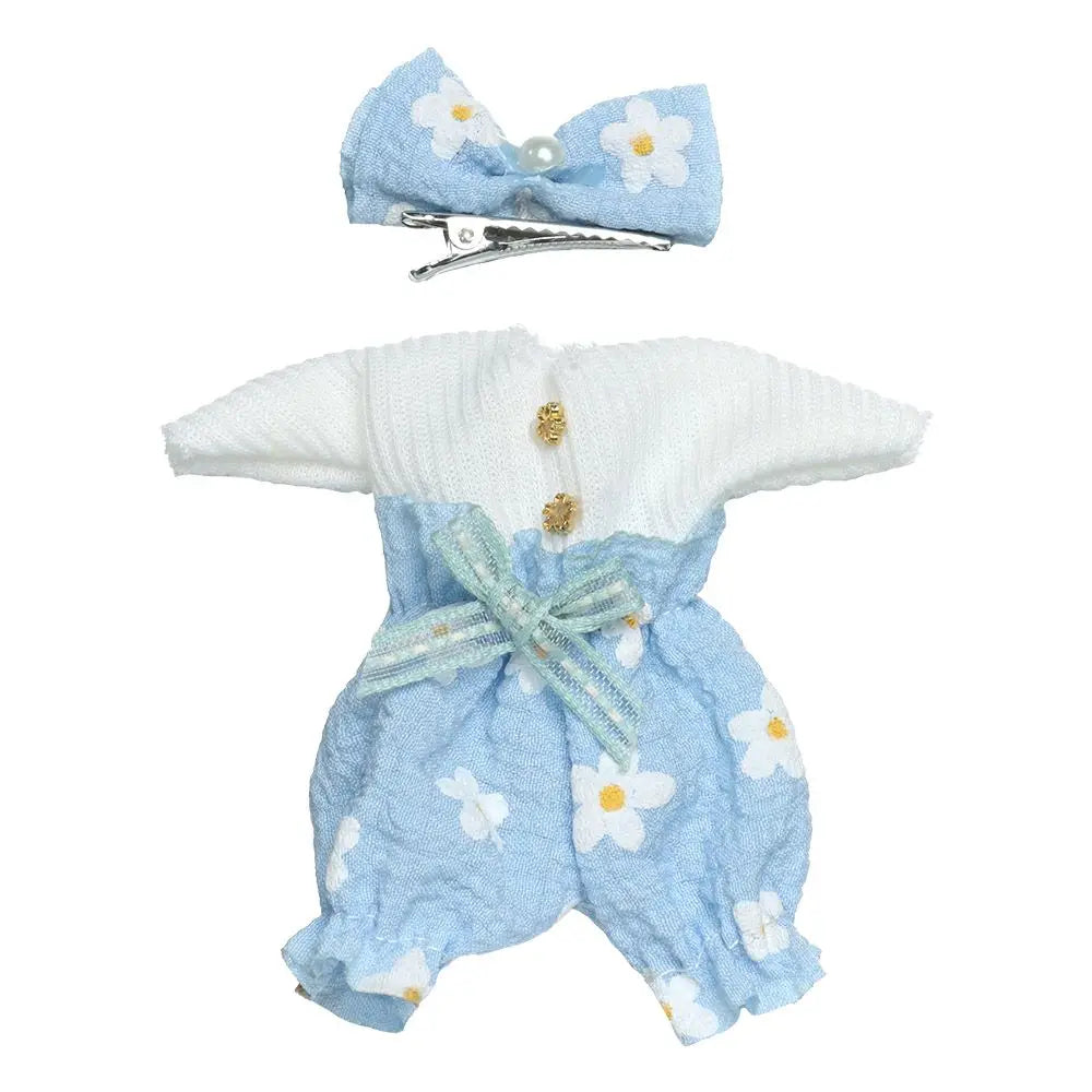 16CM Doll Clothes Suit Lace Princess Dress Headwear Cute Hoodies Skirt Overall Vest Hat OB11 Clothes Outfit 1/8BJD Accessories