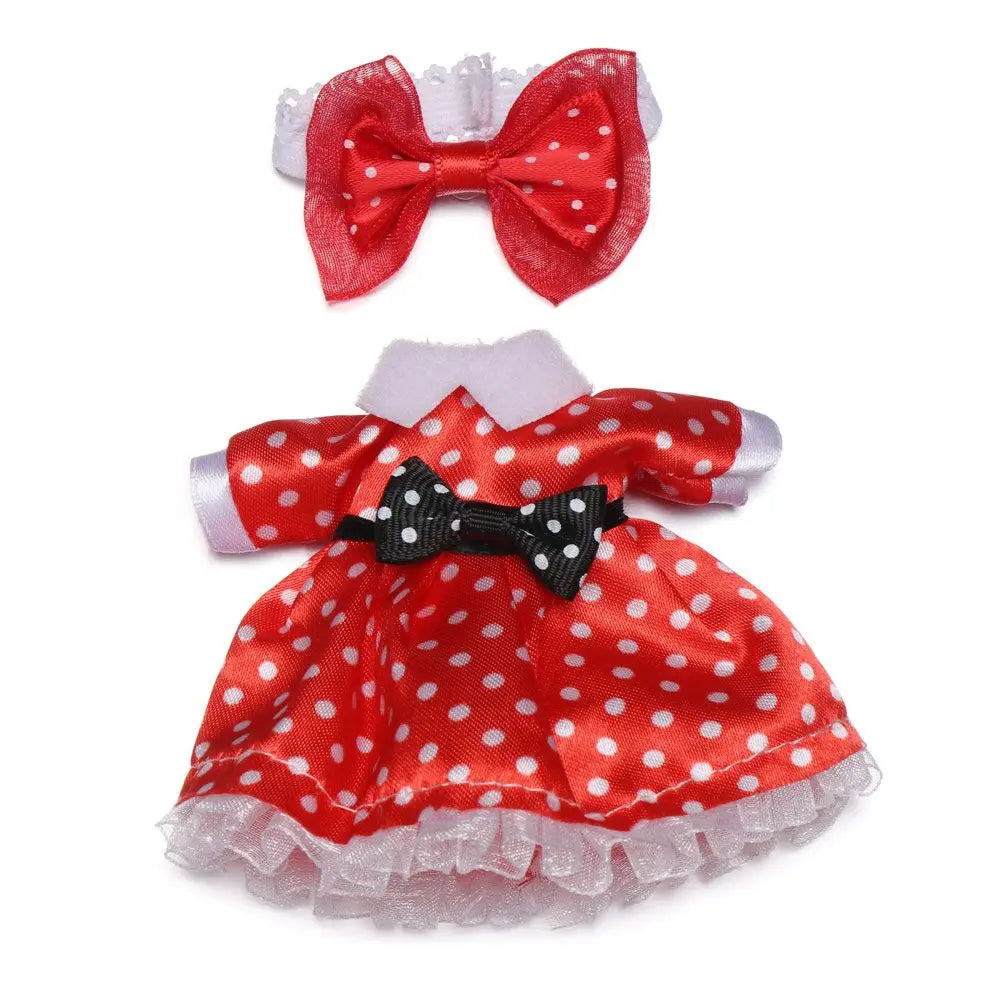 16cm Doll Clothes Cute Princess Dress For 1/8 BJD Doll Tops T-shirt Hoodies Jeans Pants Suit Lace Knitted Sweater Skirt Toy Gift