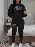 Women's Hoodies pants Sets Two-piece suit High Quality Sportswear Printed CALIF Aesthetic Clothing New Female Winter Tracksuit