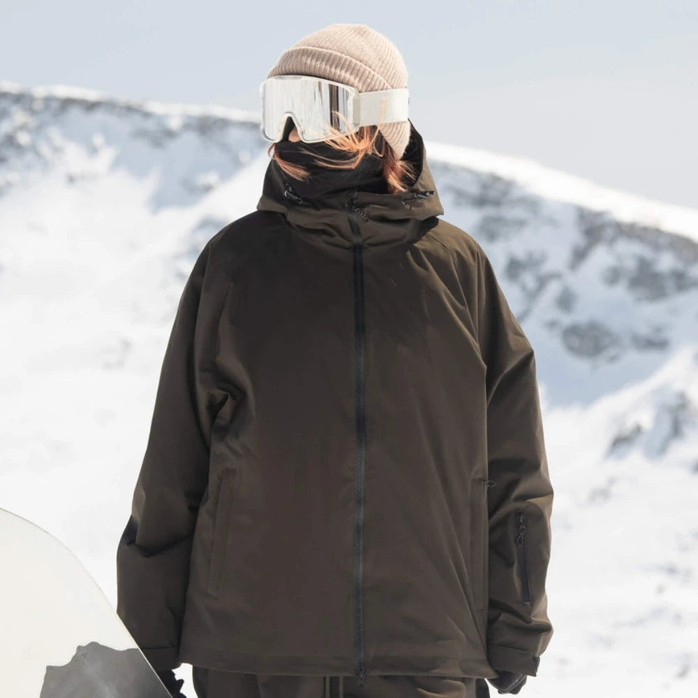 GSOU SNOW Winter Ski Jacket Men Waterproof Insulated Snow Tops Super Loose Snowboard Clothes Breathable Windproof Skiing Hoodies