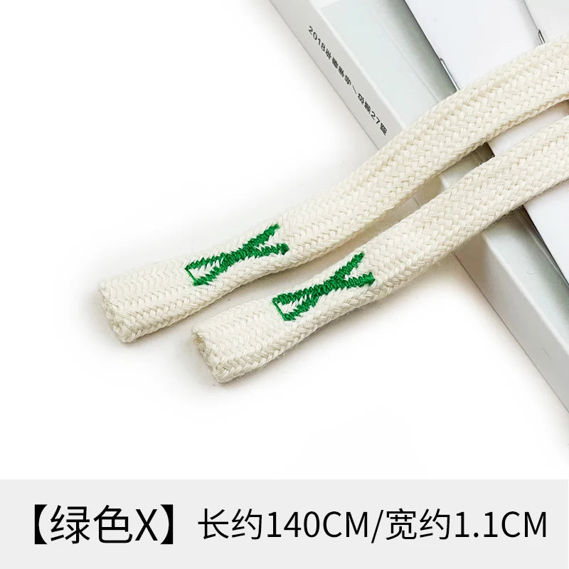 1pcs Sports Pants Rope Belt Cord Sweatpants Drawstring Strap Hoodies Accessories Embroid Hollow Flat Rope DIY Accessories TJ8628