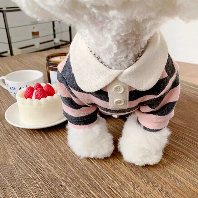 Dog Polo Shirts Cotton Solid Dog Vest Summer Puppy Clothes for Small Dog Pet T Shirt Chihuahua Bichon Dog Hoodies Cat Clothing