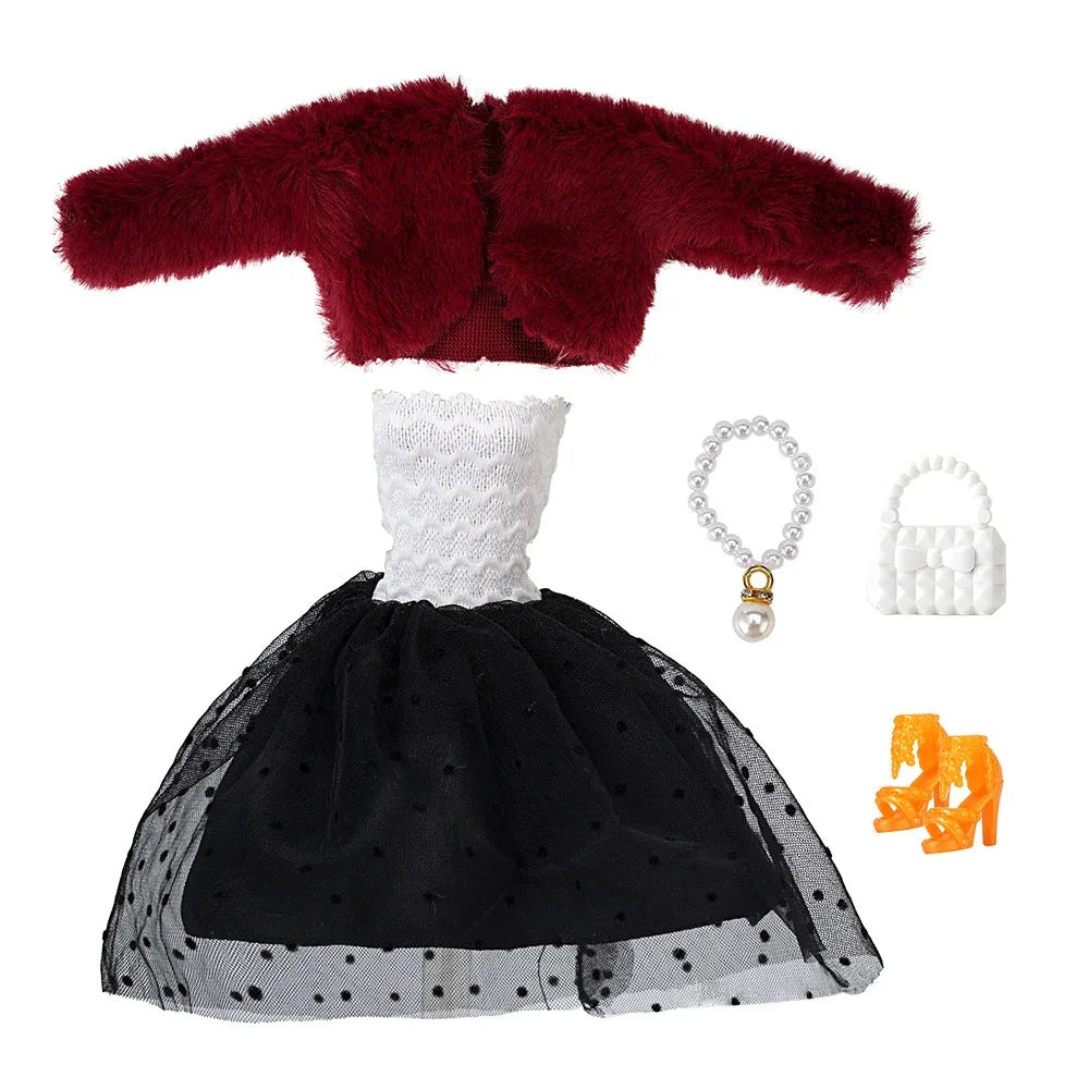 Fashion 30cm Doll Handmade Hoodies Doll Sports Sweatshirt Shorts Skirt Outfits For 1/6 DIY Doll Clothes Accessories