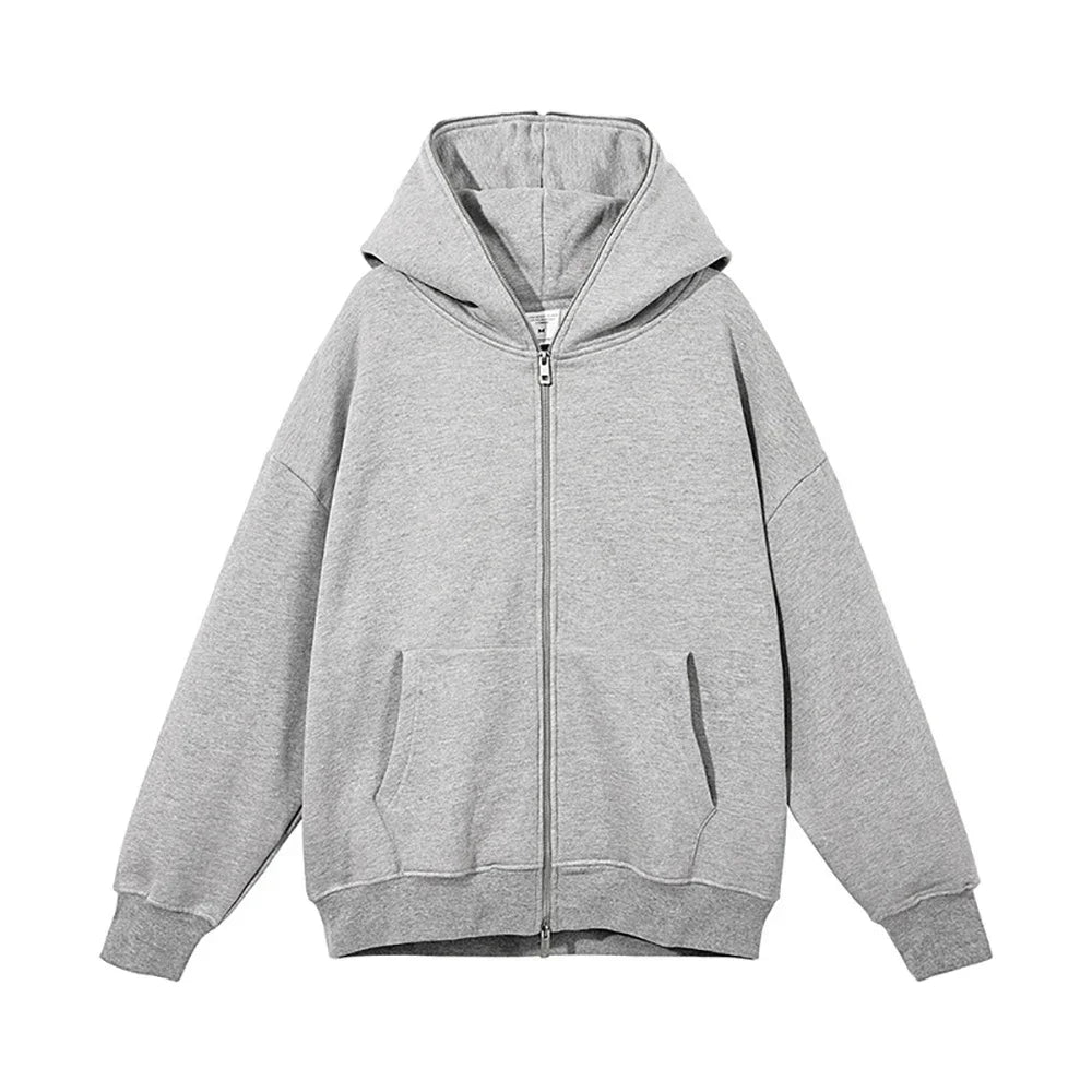 Men's and women's full zip hooded jackets, zip hoodies, casual cardigans, streetwear hip-hop PVD, Y2K clothing, spring fashion