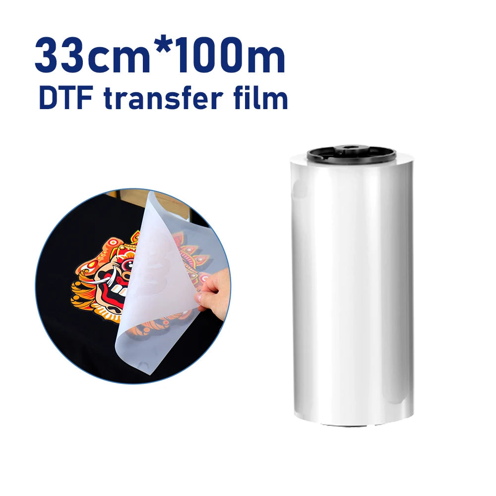 Colorsun DTF Transfer paper PET Roll Film DTF PET film DTF Film for Printing On T-shirt Hoodies Shoes PET Film Rolls