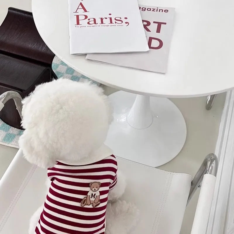 Dog Polo Shirts Cotton Solid Dog Vest Summer Puppy Clothes for Small Dog Pet T Shirt Chihuahua Bichon Dog Hoodies Cat Clothing