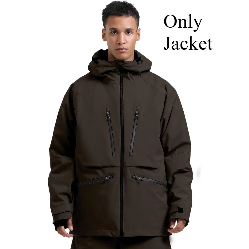 New Multi Functional Unisex Skiing Jackets Outdoor Sport Waterproof Ski Coats Winter Insulated Snow Coat Mountain Men Hoodies