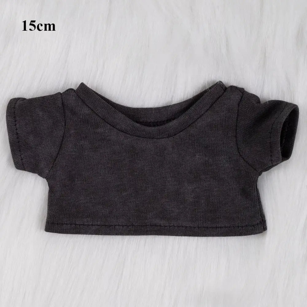 10/15/20cm Cotton Doll Clothes Elastic Mini Clothes Idol Doll Outfit Hoodies T-shirt Sweaters Fashion Style Toys Accessories