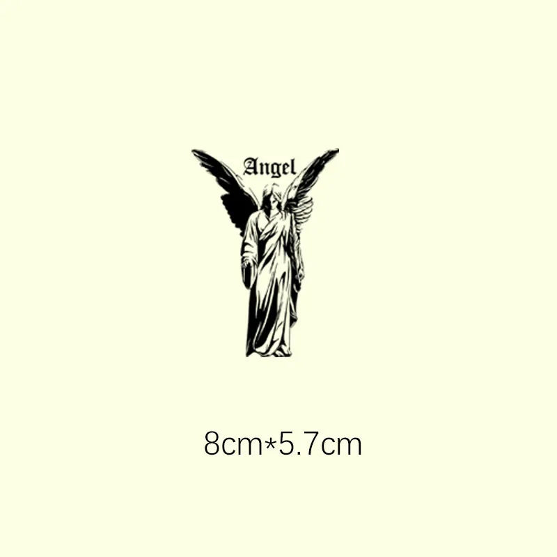 Butterfly Girl Angel sculpture Vinyl Heat Transfer Sticker applique Heat Pressed Decal Clothing T-shirt Jackets hoodies Washable