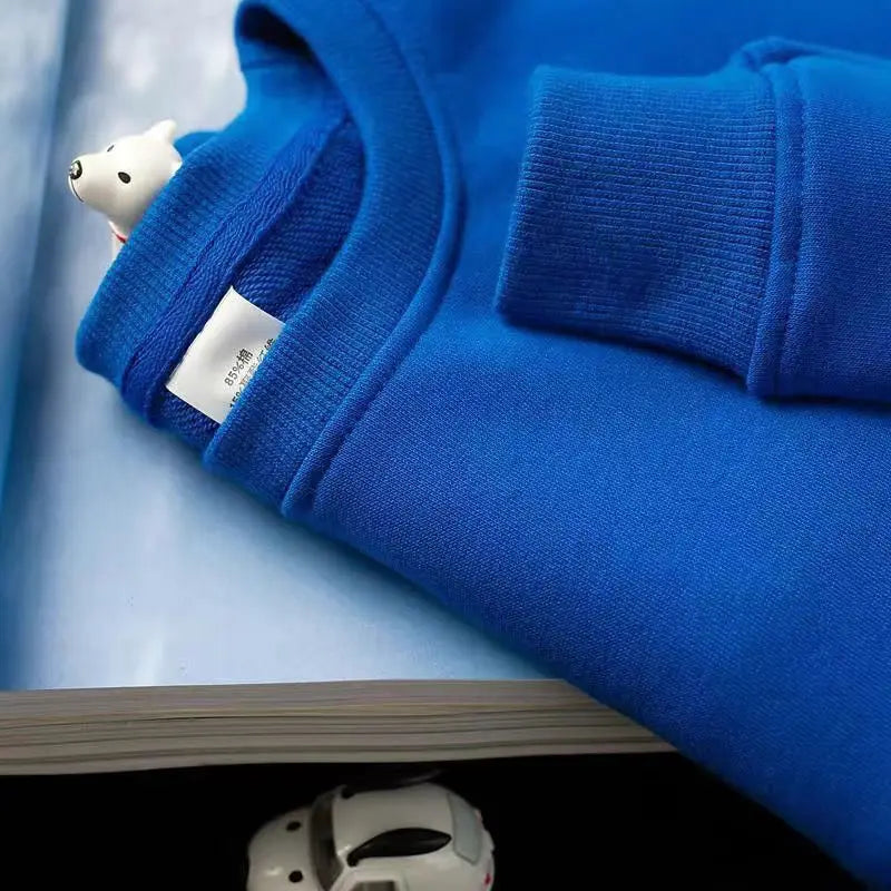 Spring Autumn New Simplicity Solid Loose Hoodies Sweatshirts Long Sleeve Plus Size Pullovers Top Casual Fashion Women Clothing