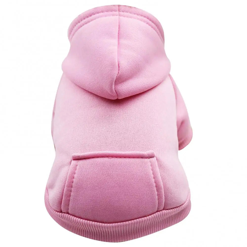 Dog Hoodies Puppy Pet Hooded Sweatshirt Autumn Winter Two-legged Pocket Cat Dog Clothes