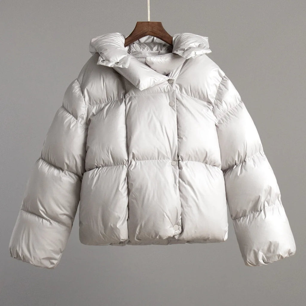 TARUXY Thick Parkas Long Sleeve Top Women Autumn Winter Warm Coat Women's Street Fashion Hoodies Woman Cotton-padded Jacket 2023