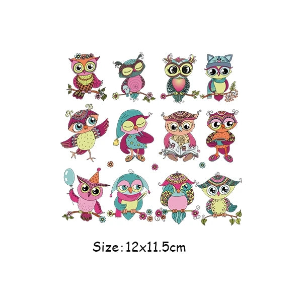 Thermal Transfer Patches T-Shirt Hoodies Patches Diy Arts Crafts Ironing Heat Transfer Patches For Clothes Animal Stickers
