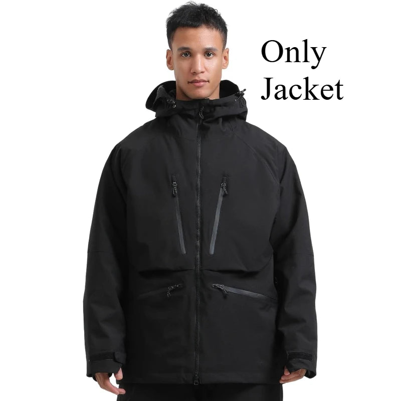 New Multi Functional Unisex Skiing Jackets Outdoor Sport Waterproof Ski Coats Winter Insulated Snow Coat Mountain Men Hoodies
