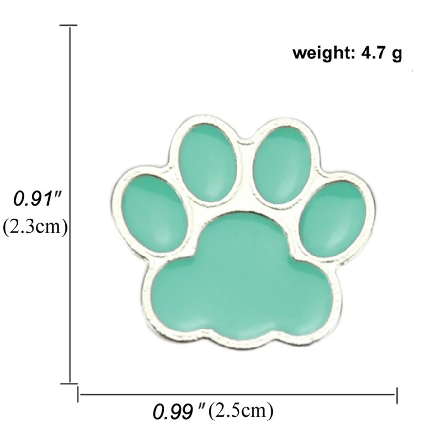 animal muticolor cat dog paw Enamel Pin Brooch Cartoons Badge for Bags Jeans Hoodies Denim Lapel Pin Jewelry Kids Best Gift