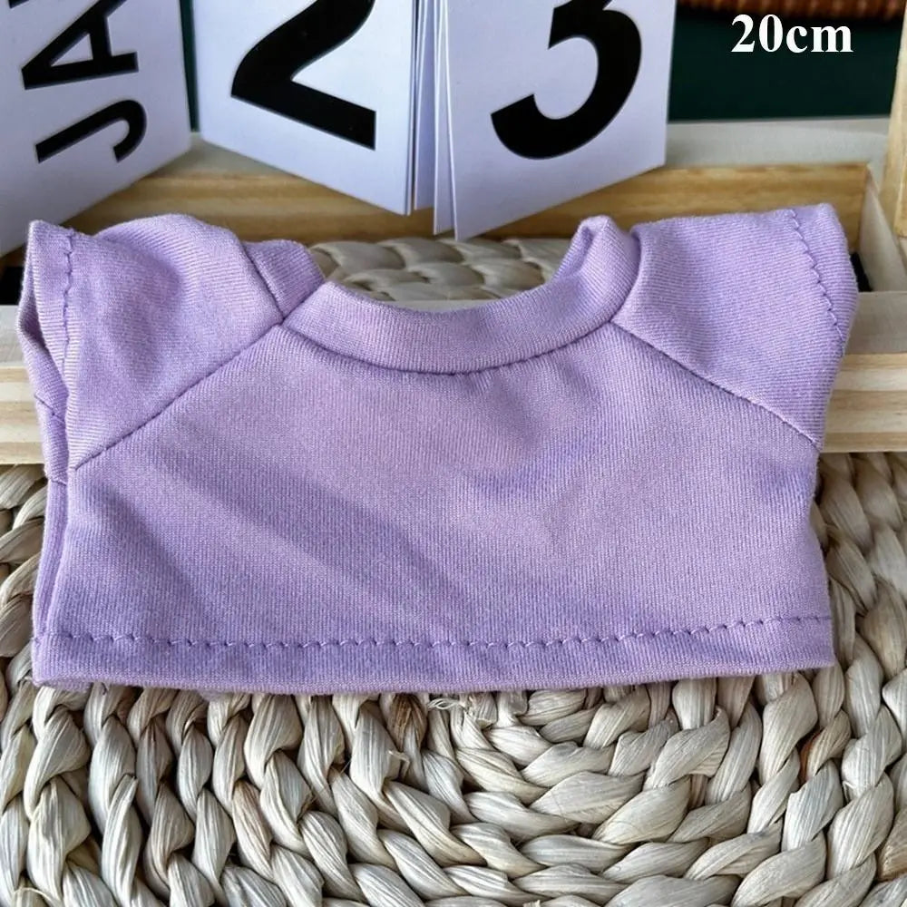 10/15/20cm Cotton Doll Clothes Elastic Mini Clothes Idol Doll Outfit Hoodies T-shirt Sweaters Fashion Style Toys Accessories