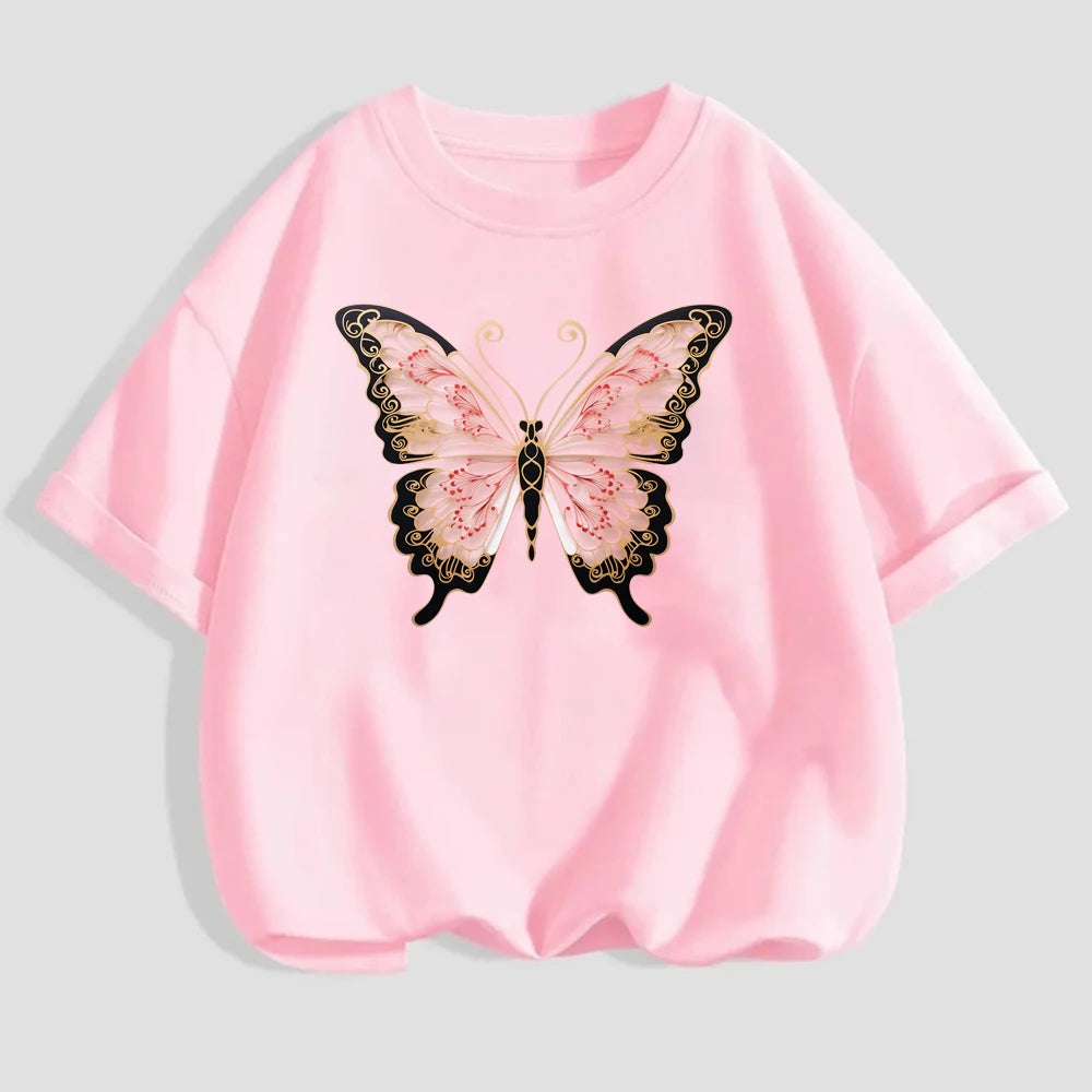 15cm Kids Cartoon Hollow Out Butterfly Dtf Transfers Ready To Press Patches For Clothing T-shirt Hoodies Heat Transfer Stickers