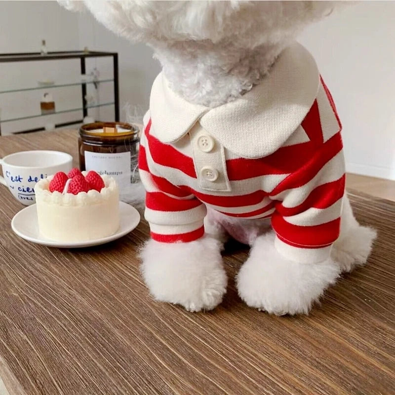Dog Polo Shirts Cotton Solid Dog Vest Summer Puppy Clothes for Small Dog Pet T Shirt Chihuahua Bichon Dog Hoodies Cat Clothing
