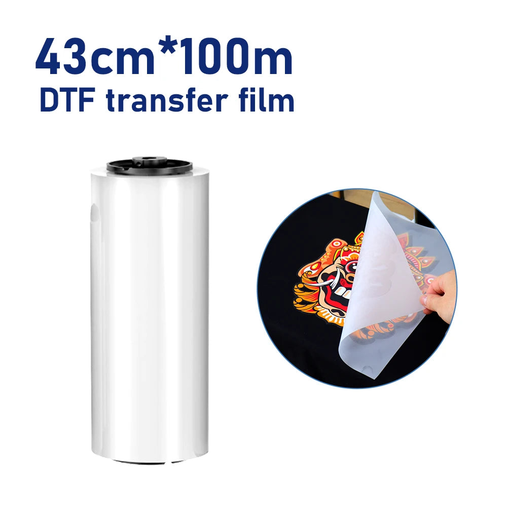 Colorsun DTF Transfer paper PET Roll Film DTF PET film DTF Film for Printing On T-shirt Hoodies Shoes PET Film Rolls