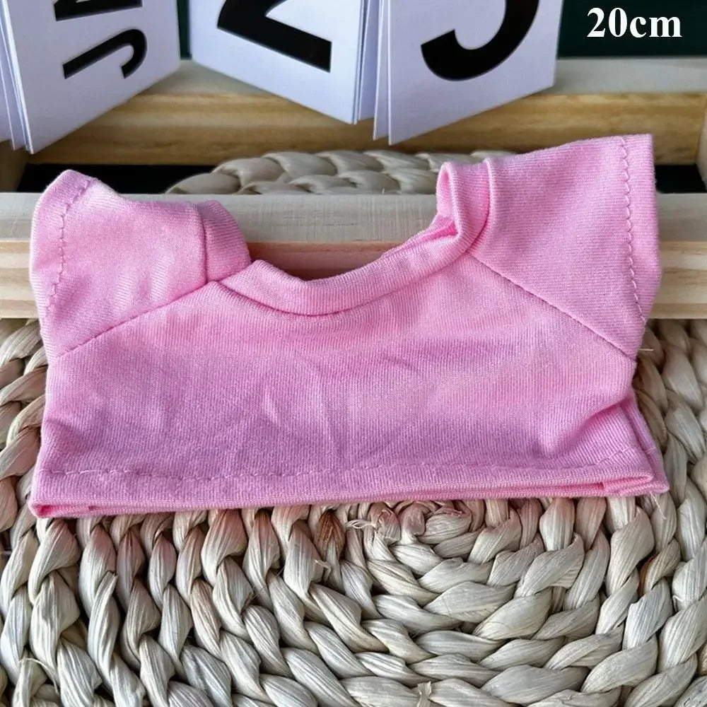 10/15/20cm Cotton Doll Clothes Elastic Mini Clothes Idol Doll Outfit Hoodies T-shirt Sweaters Fashion Style Toys Accessories