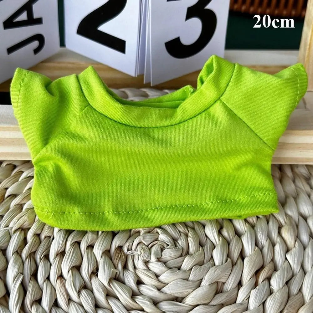 10/15/20cm Cotton Doll Clothes Elastic Mini Clothes Idol Doll Outfit Hoodies T-shirt Sweaters Fashion Style Toys Accessories