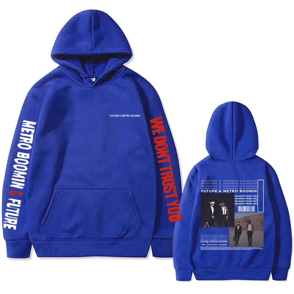 Rapper Future Metro Boomin Print Hoodie We Don't Trust You Album Graphic Hoodies Men's Hip Hop Sweatshirts Oversized Streetwear